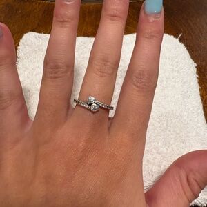 Pandora Double Heart Ring